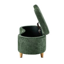 Elric Chenille Storage Ottoman Bench